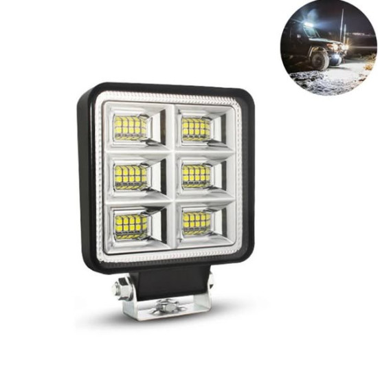 Αδιάβροχος προβολέας LED αλουμινίου 12V-24V 11cm 144W 48 SMD IP67 11520LM OYQP-0064 Αδιάβροχος προβολέας LED αλουμινίου 12V-24V 11cm 144W 48 SMD IP67 11520LM OYQP-0064