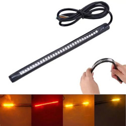 Εύκαμπτη Ταινία LED Πορείας, Φρένων & Φλας Μοτοσυκλέτας με 32 LED 12V 