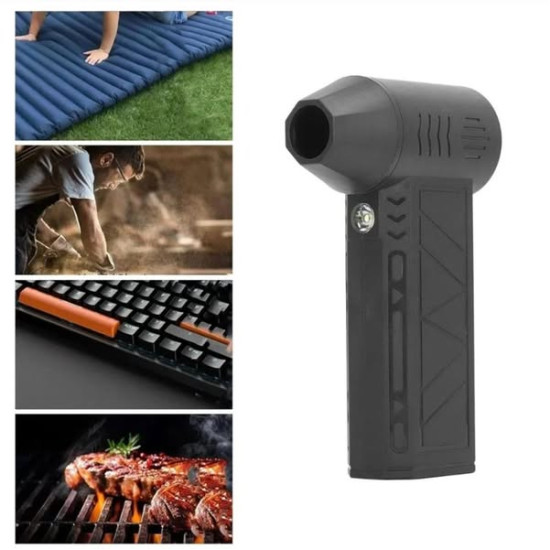 SUPER JET FAN ασύρματος φυσητήρας χειρός μαύρος με 4 ρυθμιζόμενες ταχύτητες 130000 RPM