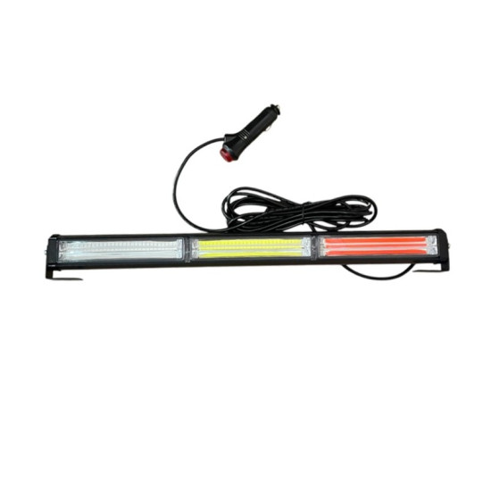 LED COB Φάρος-Μπάρα Οροφής Έκτακτης Ανάγκης IP67 με σύνδεση αναπτήρα και διακόπτη Μπλε- Κόκκινο- Άσπρο 12/24V