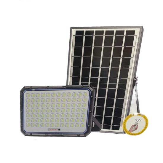Ηλιακός Προβολέας Led Αδιάβροχος  2000W 20000LM με Πάνελ και Τηλεχειριστήριο Jortan JT-2000W