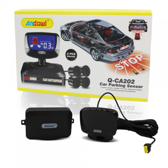 Σύστημα παρκαρίσματος με 4 αισθητήρες και οθόνη Andowl Q-CA202
