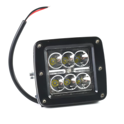 Mini Προβολέας 6LED SMD Λευκού Φωτισμού 60W 12-36V 6500K 30048 – Μαύρο OEM 