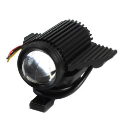 Universal Προβολάκι Αλουμινίου Μοτοσικλέτας 35W Λευκού Φωτισμού 30120 – Μαύρο 1τμχ ΟΕΜ