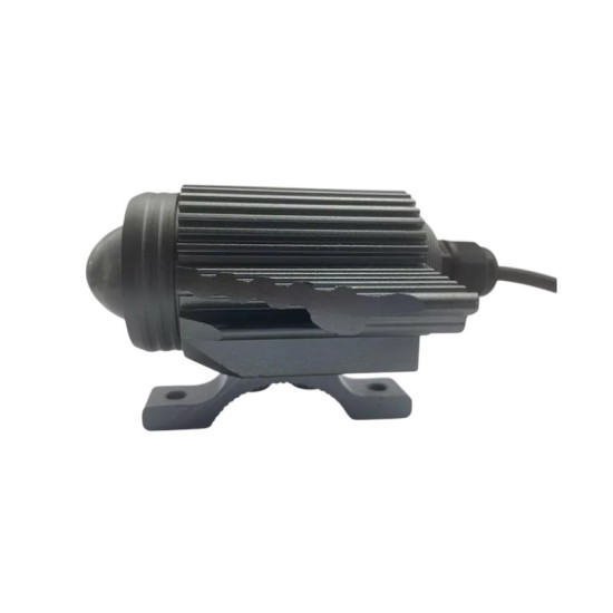 Universal Προβολάκι Αλουμινίου Μοτοσικλέτας 35W Λευκού Φωτισμού 30120 – Μαύρο 1τμχ ΟΕΜ