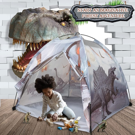 Παιδική Σκηνή με Δεινοσαύρους για Παιχνίδι 122x122x107cm έως 3 Παιδιά