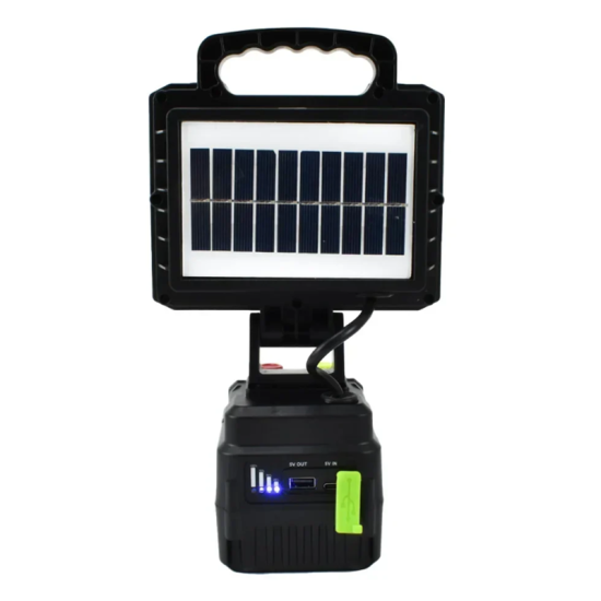 Ηλιακός προβολέας εργασίας 180LED 200W & Powerbank 8000mAh GDSUPER GD-2305B – μαύρο