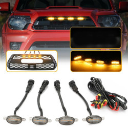 Φώτα LED Μάσκας 12-24V Universal – Πορτοκαλί Με Καλωδίωση Σετ 4 Τεμαχίων