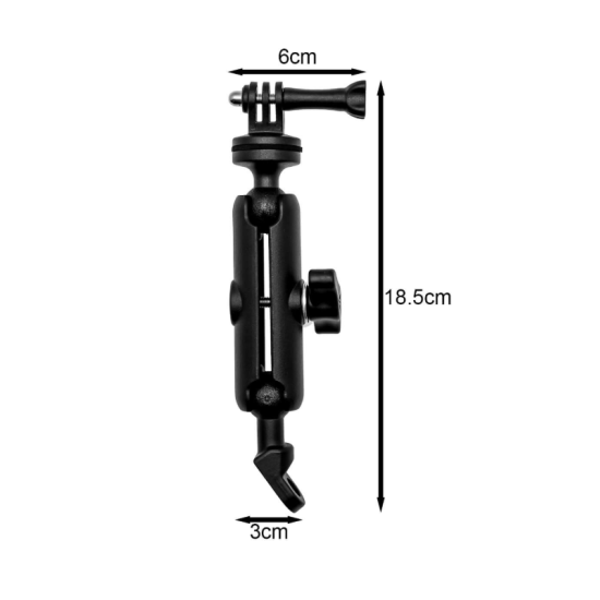 Βάση Στήριξης Action Camera/GoPro για Καθρέπτη Μοτοσυκλέτας 360° MDL3519 Motowolf Βάση Στήριξης Action Camera/GoPro για Καθρέπτη Μοτοσυκλέτας 360° MDL3519 Motowolf