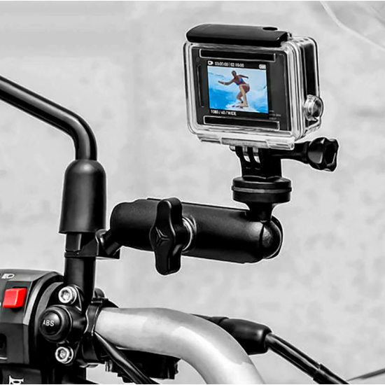 Βάση Στήριξης Action Camera/GoPro για Καθρέπτη Μοτοσυκλέτας 360° MDL3519 Motowolf Βάση Στήριξης Action Camera/GoPro για Καθρέπτη Μοτοσυκλέτας 360° MDL3519 Motowolf