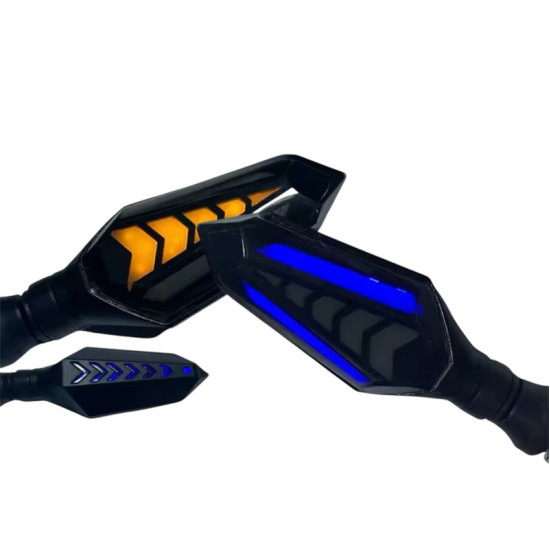 Ζευγάρι Φλας Μοτοσικλέτας με Διπλή Ροή κόκκινο/μπλε - ΟΕΜ Ζευγάρι Φλας Μοτοσικλέτας με Διπλή Ροή κόκκινο/μπλε - ΟΕΜ