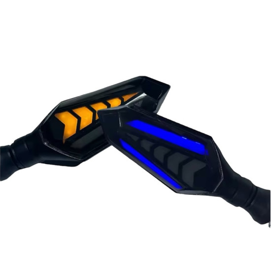 Ζευγάρι Φλας Μοτοσικλέτας με Διπλή Ροή κόκκινο/μπλε - ΟΕΜ Ζευγάρι Φλας Μοτοσικλέτας με Διπλή Ροή κόκκινο/μπλε - ΟΕΜ