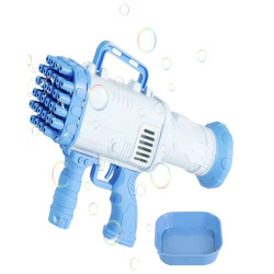Παιδικό πιστόλι χειρός για αυτόματες φυσαλίδες Bubble Gun 36 Hole 3+ Μπλε