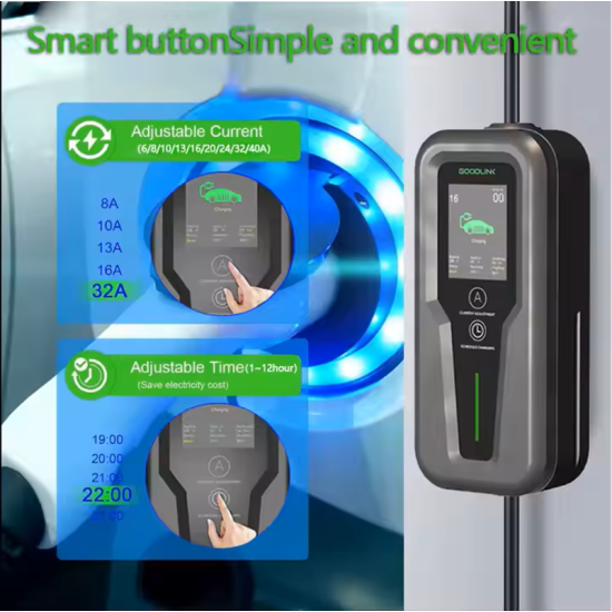 Φορητός φορτιστής EV Type2 με καλώδιο 5μ EV- GK02