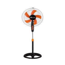 Ανεμιστήρας δαπέδου 40cm 220V 4 ταχυτήτων 5 λεπίδες 60W FS-40 πορτοκαλί