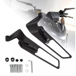 Σετ Καθρέφτες Μοτοσυκλέτας Περιστρεφόμενοι Αλουμινίου 2τμχ 260 x 98 x 48 mm HW-0342