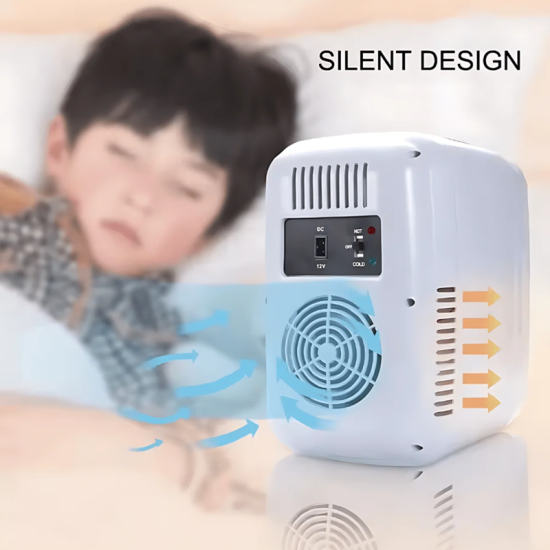 Μίνι Φορητό Ψυγείο Αυτοκινήτου 8L CR017 Λευκό-Μπλε