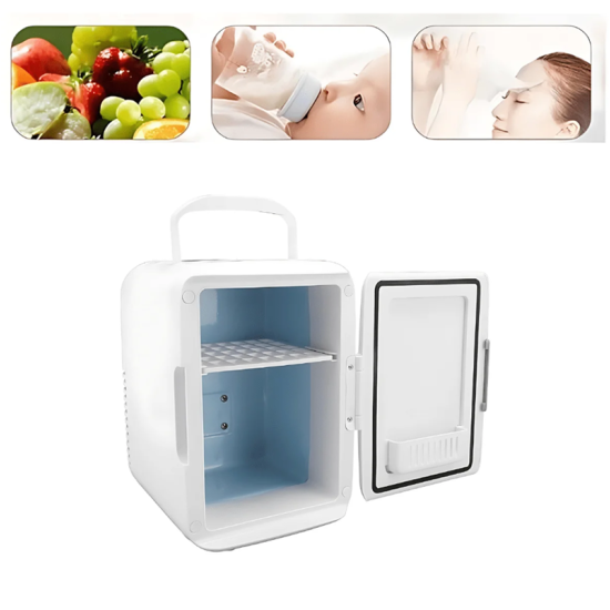 Μίνι Φορητό Ψυγείο Αυτοκινήτου 8L CR017 Λευκό-Μπλε