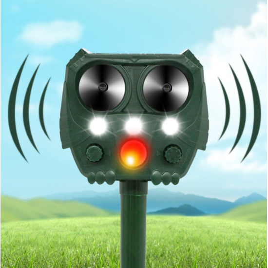 Αδιάβροχο Ηλιακό Απωθητικό Υπέρηχων 5 Λειτουργιών Αυτόματης Ενεργοποίησης με Κίνηση για Ζώα, Τρωκτικά, Αλεπούδες, Πουλιά με Φλας Φωτισμό Εκφοβισμού Αδιάβροχο Ηλιακό Απωθητικό Υπέρηχων 5 Λειτουργιών Αυτόματης Ενεργοποίησης με Κίνηση για Ζώα, Τρωκτικά, Αλεπούδες, Πουλιά με Φλας Φωτισμό Εκφοβισμού