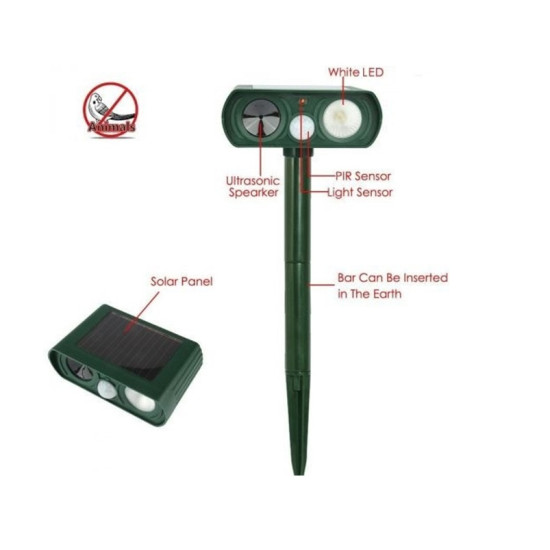 Ηλιακός Πάσσαλος Απώθησης Γατών / Τρωκτικών 0.378m