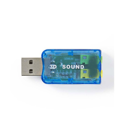 Κάρτα ήχου 3D ήχος 5.1, USB 2.0, διπλή υποδοχή 3,5 mm 