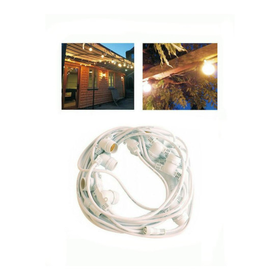 Γιρλάντα Φωτισμού Εξωτερικού Χώρου 15m AL76202 Arrango Λευκή
