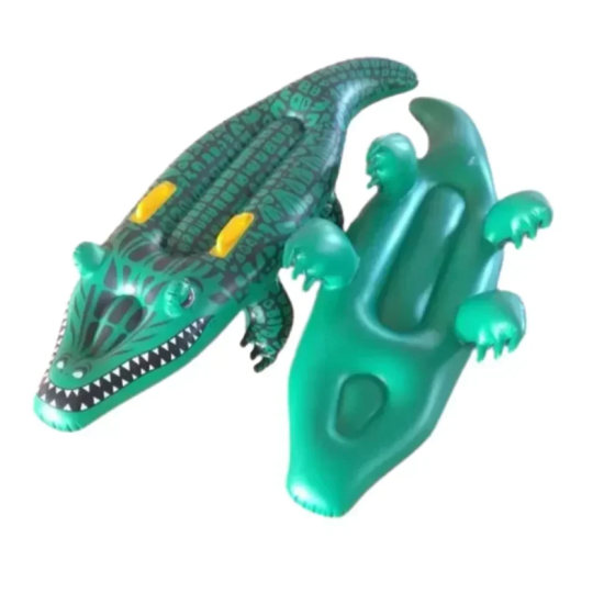 Φουσκωτό Στρώμα Κροκόδειλος με Χειρολαβές 150cm – Πράσινο Φουσκωτό Στρώμα Κροκόδειλος με Χειρολαβές 150cm – Πράσινο