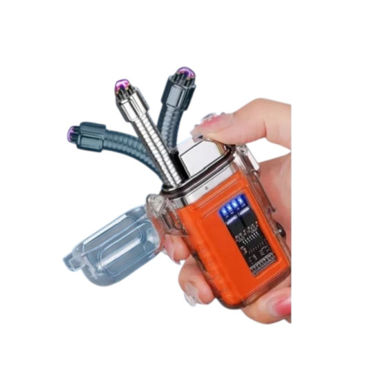 Επαναφορτιζόμενος αδιάβροχος αναπτήρας πλάσματος με τηλεσκοπικό σωλήνα, φωτισμό COB 3 λειτουργιών και οθόνη μπαταρίας BL-ZC-218