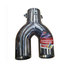 Μπούκα Εξάτμισης Διπλή Στρογγυλή 37-60mm w16893