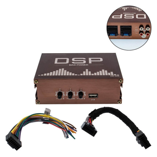 Ενισχυτής ήχου αυτοκινήτου 4 καναλιών 200W DSP με έλεγχο και με APP XDDSP-B4R