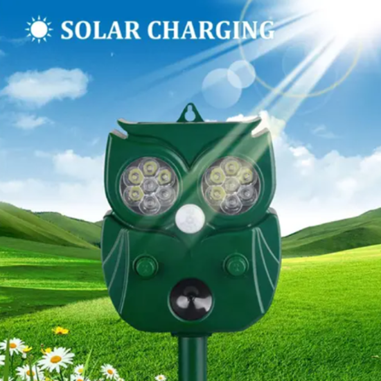 Ηλιακό απωθητικό με υπερήχους για τρωκτικά, σκυλιά και γάτες Solar Ultrasonic Animal Repeller