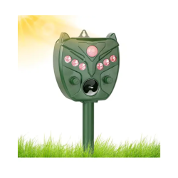 Ηλιακό απωθητικό με υπερήχους για τρωκτικά, σκυλιά και γάτες Solar Ultrasonic Animal Repeller – πράσινο