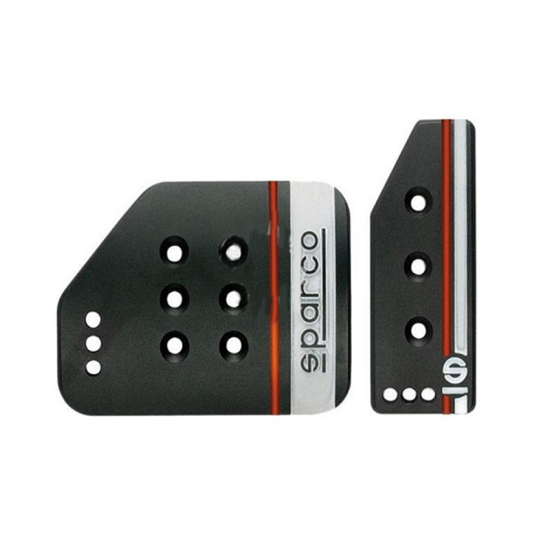Πεταλιέρα αυτοκινήτου 2 τμχ. SPARCO για αυτόματα κιβώτια ταχυτήτων HW-0305B μαύρο χρώμα