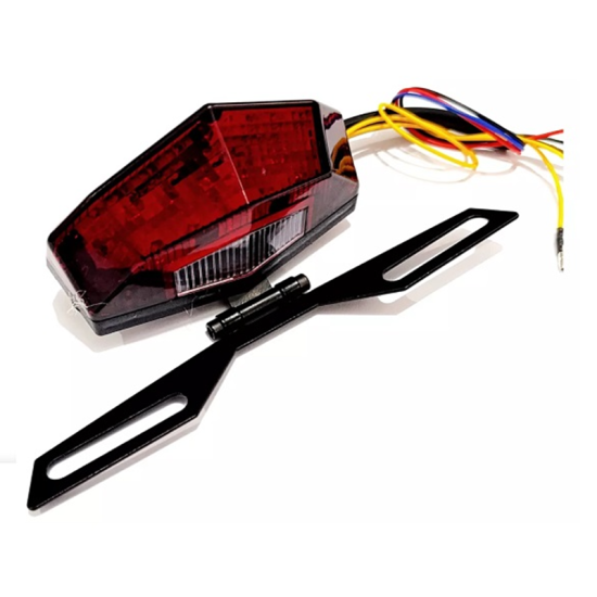 Πίσω Φανάρι Φλας Στοπ Πορείας Μοτοσυκλέτας LED 12V 19 SMD με Περιστρεφόμενη Βάση IP66 HW-0324