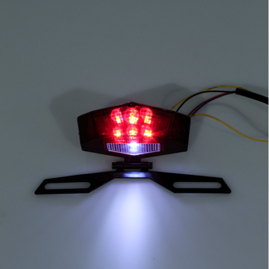 Πίσω Φανάρι Φλας Στοπ Πορείας Μοτοσυκλέτας LED 12V 19 SMD με Περιστρεφόμενη Βάση IP66 HW-0324