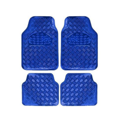 Σετ 4τμχ πατάκια αυτοκινήτου αλουμινίου Universal CY68910-002 Μπλε