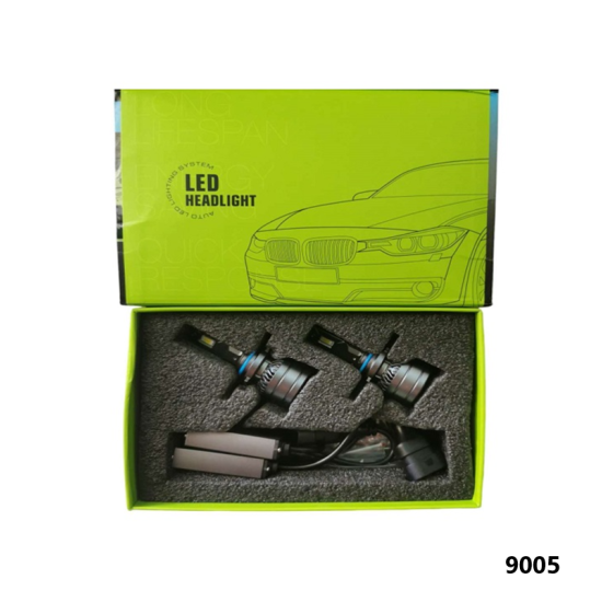 Σετ Λάμπες LED 9005 αυτοκινήτου 2 όψεων 2τμχ 140W 6500K 40000LM HW-0300