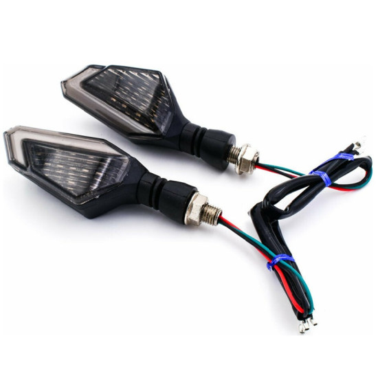 Φλας Μοτοσυκλέτας 22 SMD Κίτρινο και Μπλε LED 2τμχ