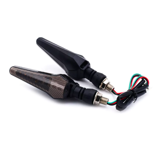 Φλας Μοτοσυκλέτας 10 SMD Κίτρινο και Μπλε LED 2τμχ R-234