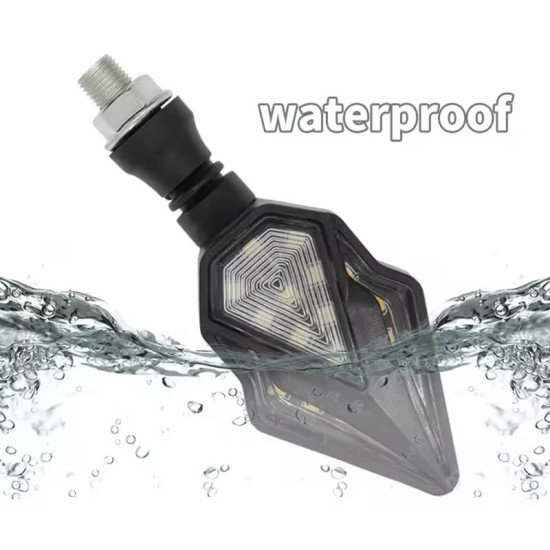 Φλας Μοτοσυκλέτας 20 SMD Κίτρινο και Λευκό LED 2τμχ CY210