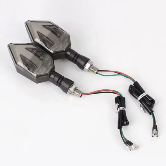 Φλας Μοτοσυκλέτας Κίτρινο και Λευκό LED 2τμχ CY210