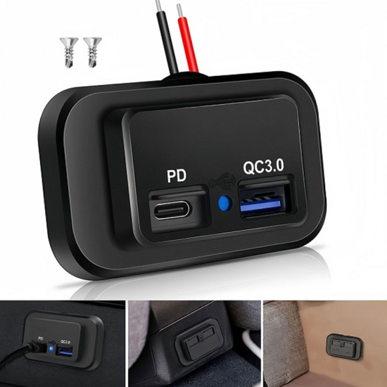 Φορτιστής αυτοκινήτου QC 3.0 – PD w17578