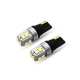 Ψείρες LED λάμπες αυτοκινήτου T10 12-30V 10 SMD 2τμχ. 0.8W W08680-2