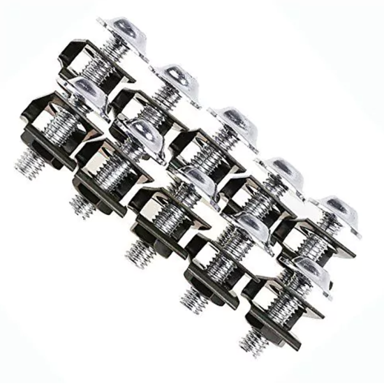 10 τεμάχια διακοσμητικές βίδες M6 6mm Yamaha Honda Suzuki KTM Ασημί