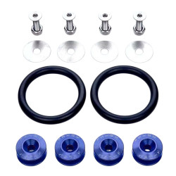 Κλιπ συγκράτησης προφυλακτήρα JDM Car-styling Quick Release Fasteners Μπλε 4τμχ