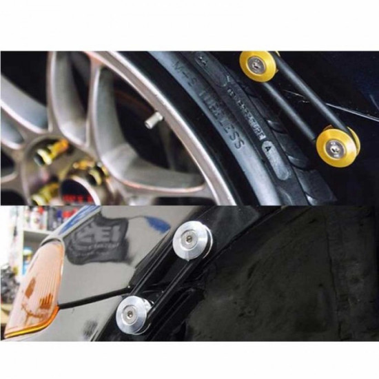 Κλιπ συγκράτησης προφυλακτήρα JDM Car-styling Quick Release Fasteners Μωβ 4τμχ