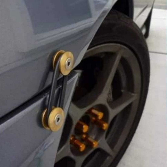 Κλιπ συγκράτησης προφυλακτήρα JDM Car-styling Quick Release Fasteners Μωβ 4τμχ