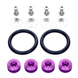 Κλιπ συγκράτησης προφυλακτήρα JDM Car-styling Quick Release Fasteners Μωβ 4τμχ