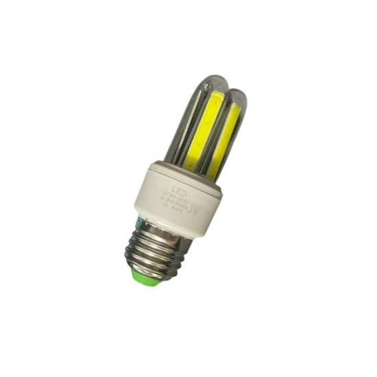 Λάμπα LED COB οικονομίας E27 3W με ψυχρό φως 6000K