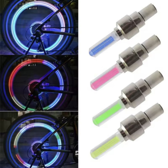 Φως Ποδηλάτου Ρόδας Ροζ 1τμχ